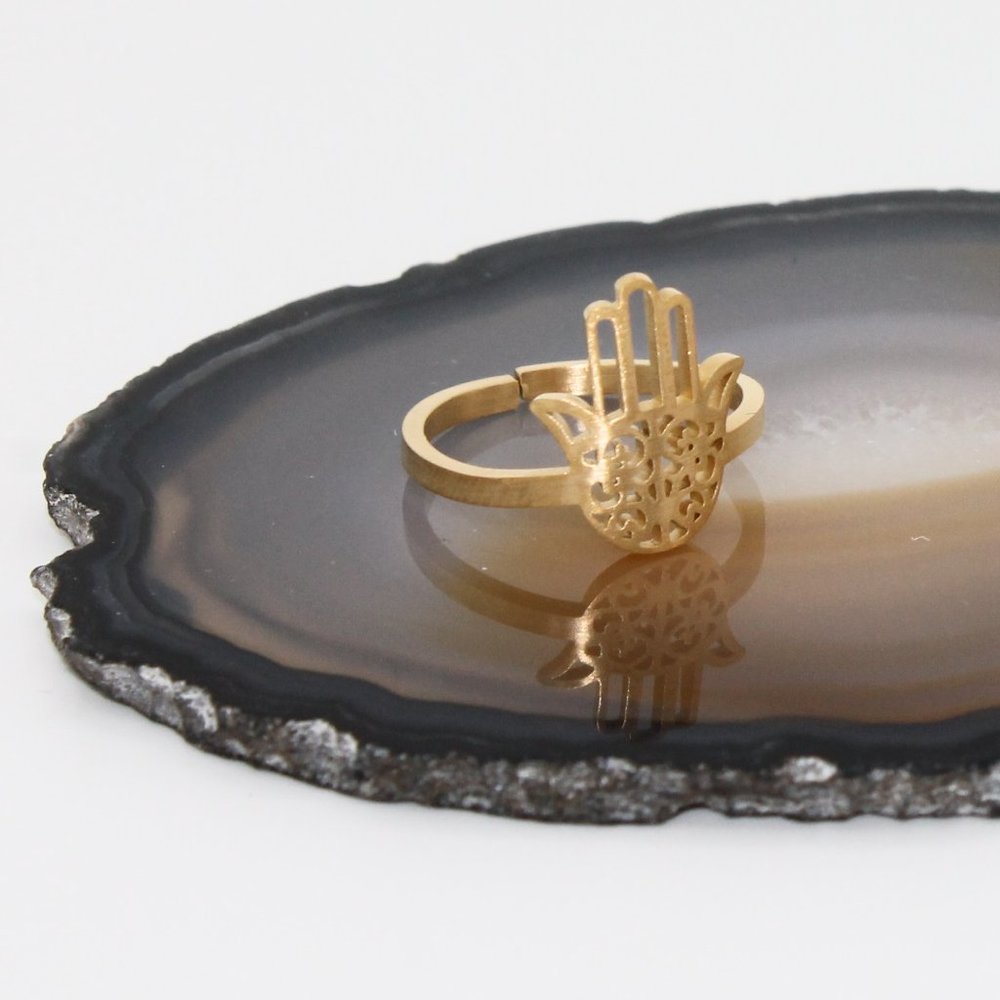 Hamsa hand protection against the evil ring - Picture 6 of 6